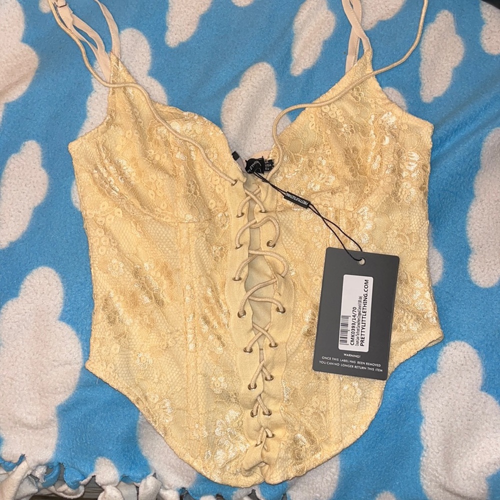 cream corset top